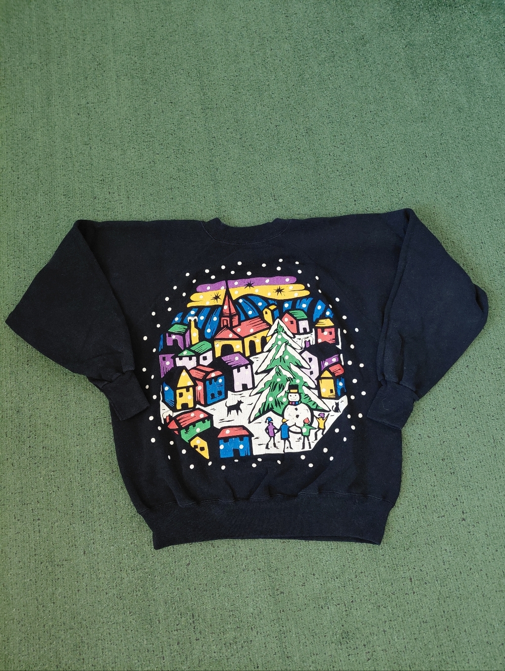 VINTAGE 1990 Deaign Zone Christmas Xmas Holiday 90's Crewneck Sweatshirt OS